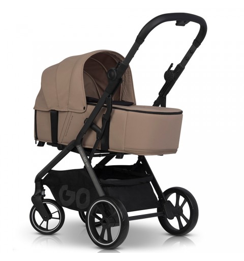 EasyGo Zoya - wózek wielofunkcyjny, zestaw 2w1 z opcją 3w1, 4w1 | Golden Beige